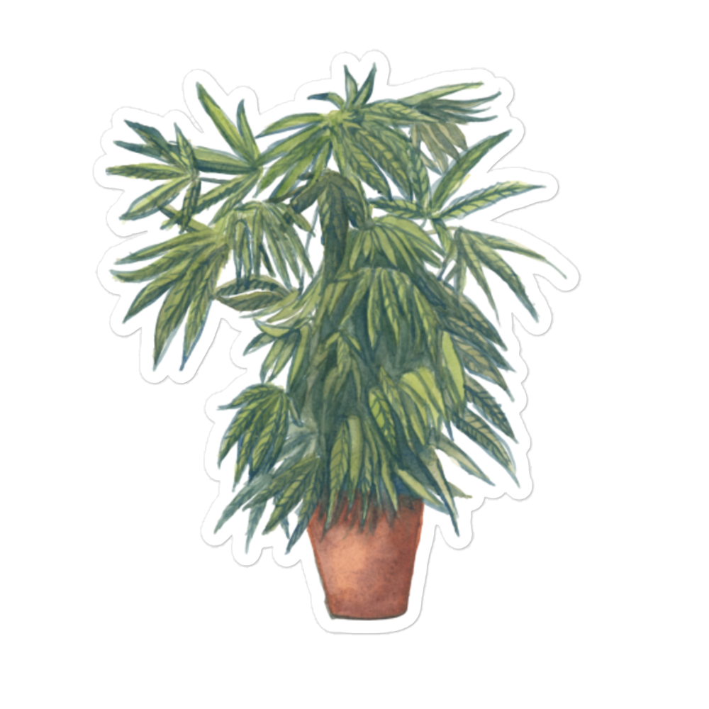 "Potted" Vinyl Sticker