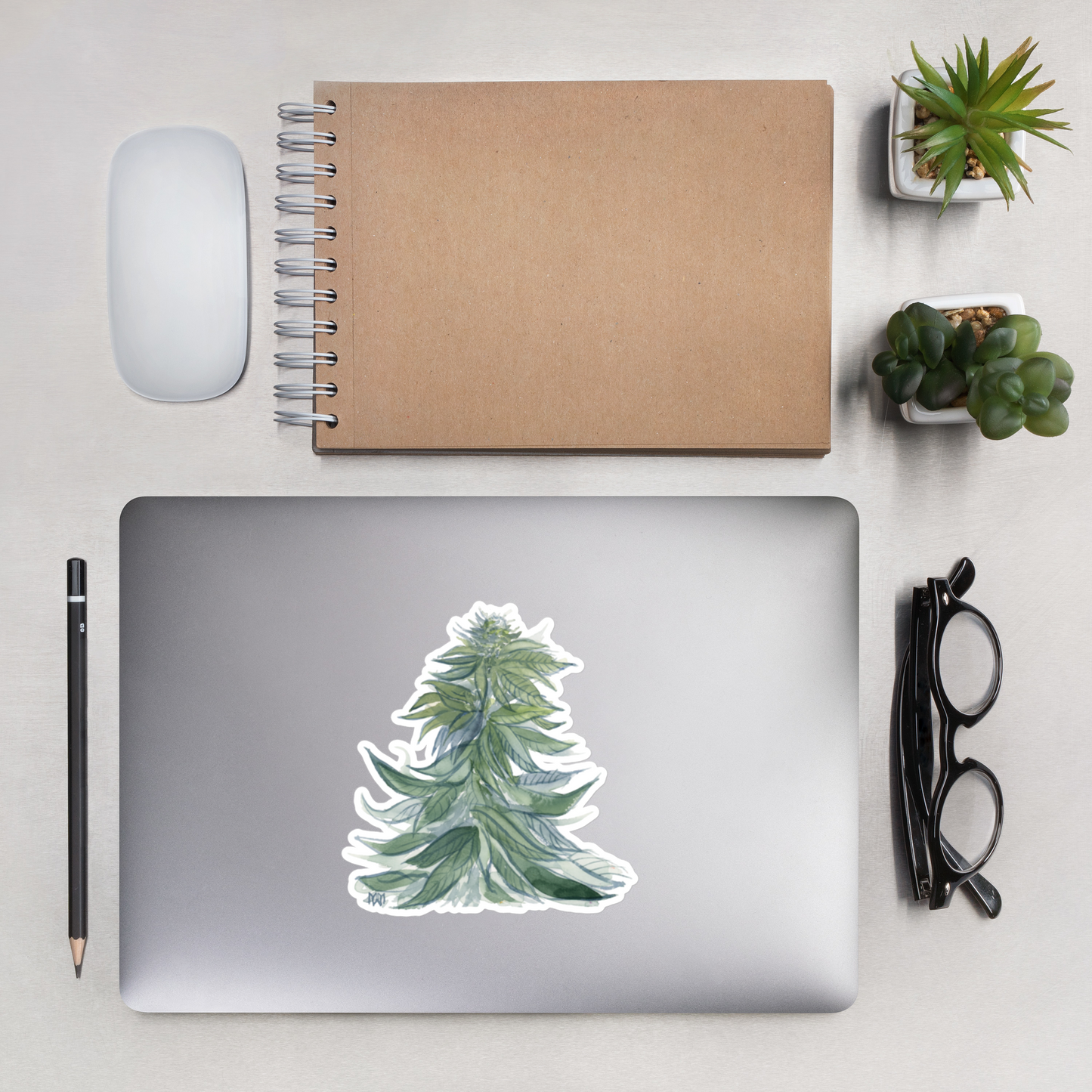 Cannabis Bloom Vinyl Sticker